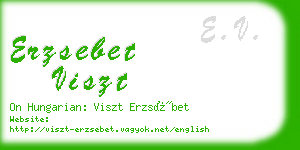 erzsebet viszt business card